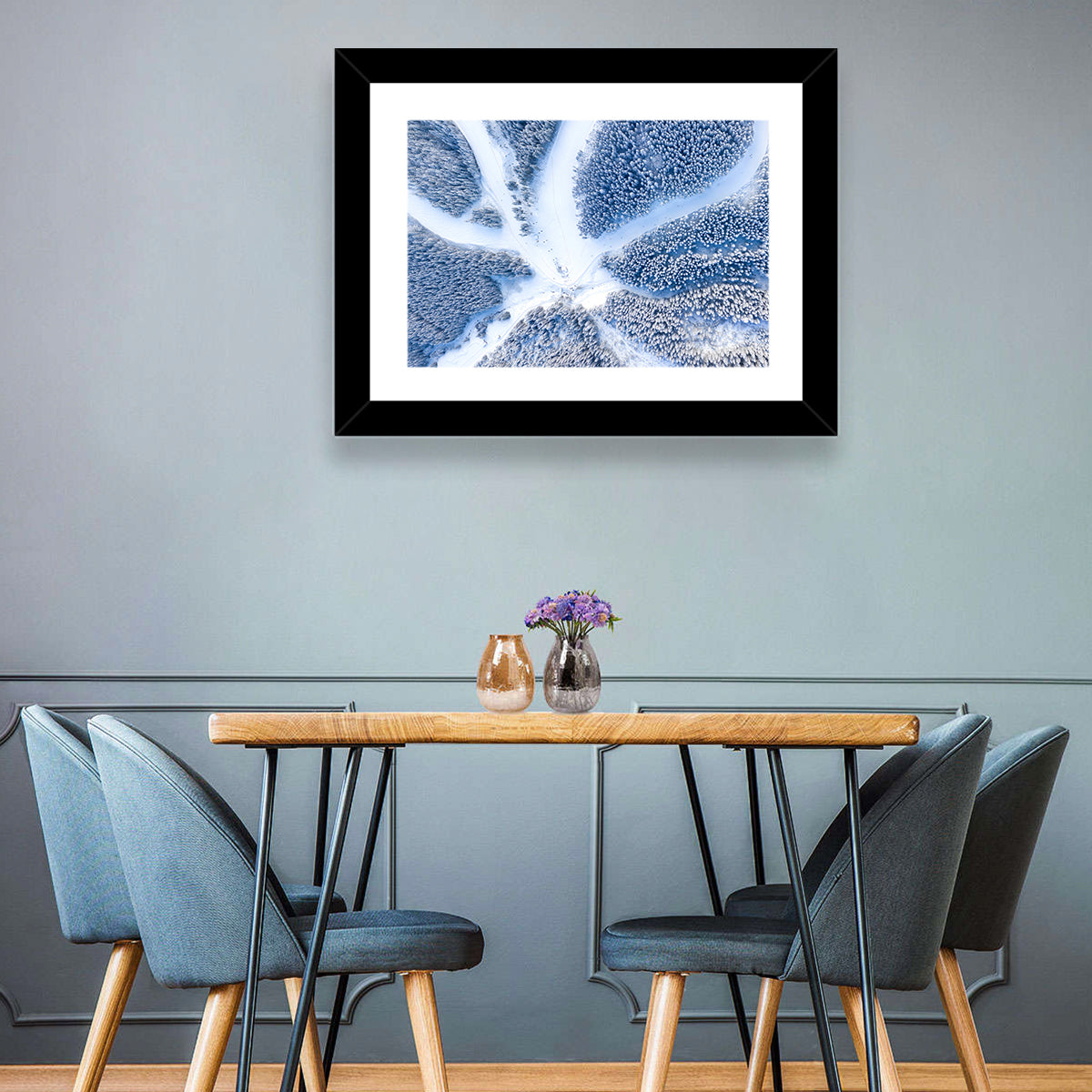 Ski Resort Aerial Wall Art