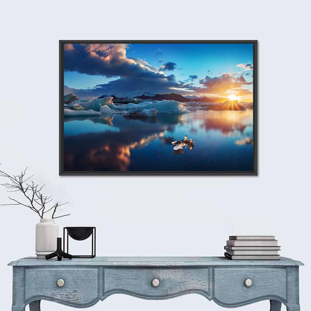 Jokulsarlon Lagoon Sunrise Wall Art