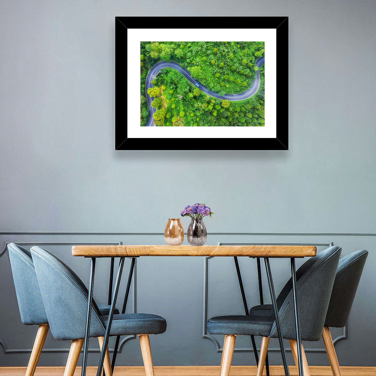 Summer Forest Road Wall Art