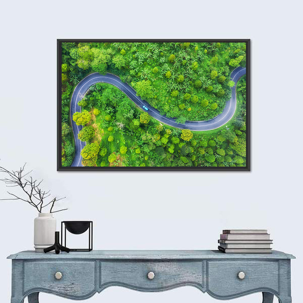 Summer Forest Road Wall Art