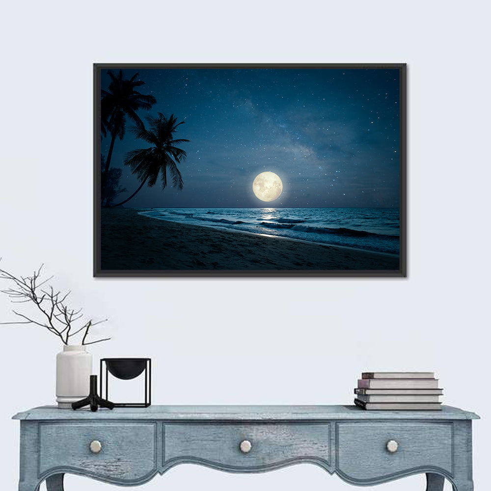 Palm Beach Moonset Wall Art