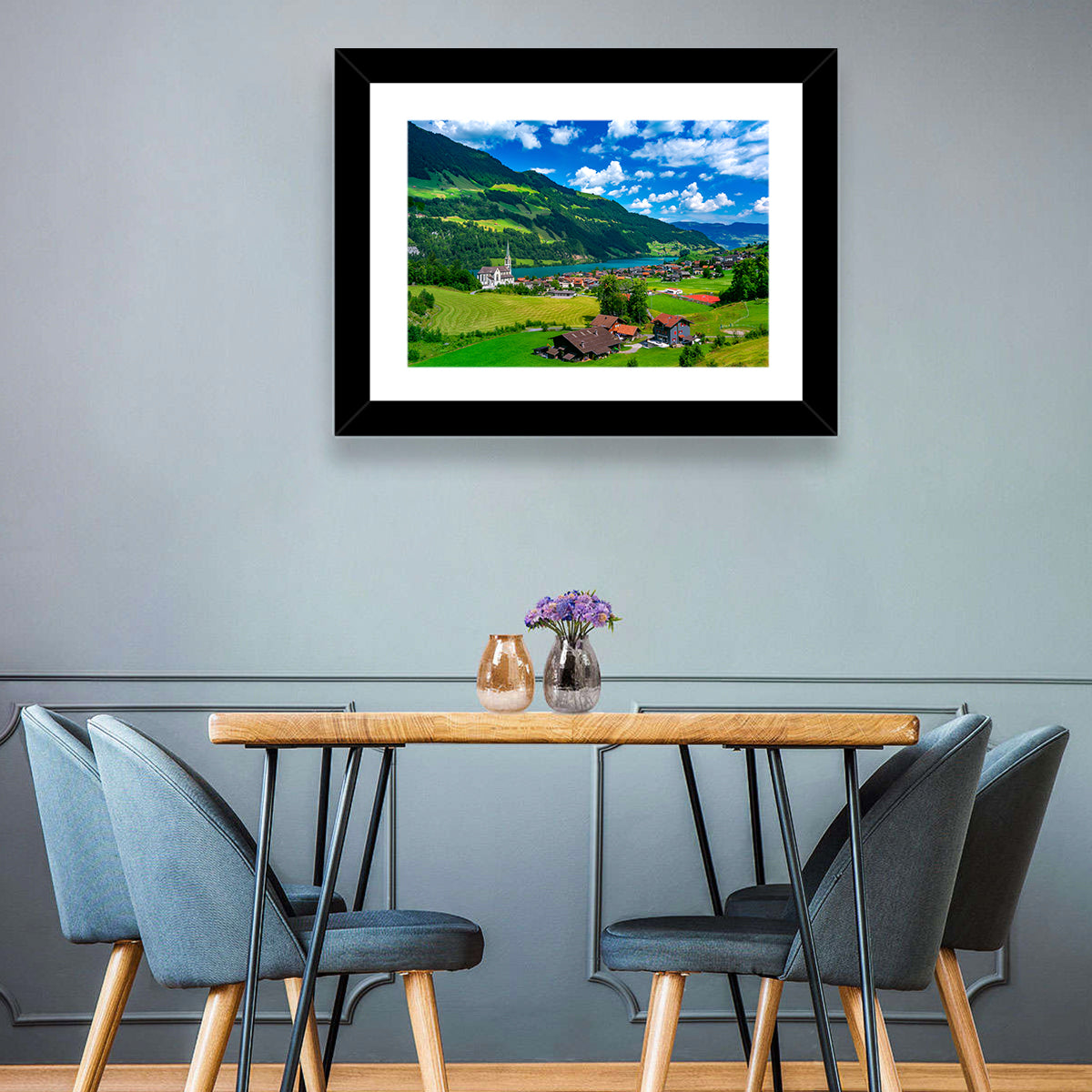 Lungern Village Wall Art