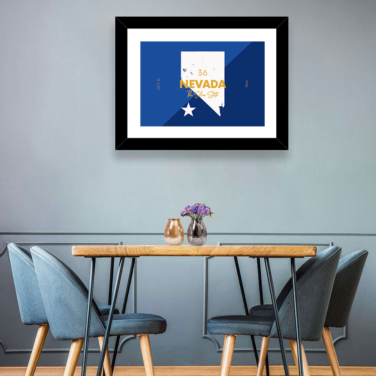 Nevada State Map Wall Art