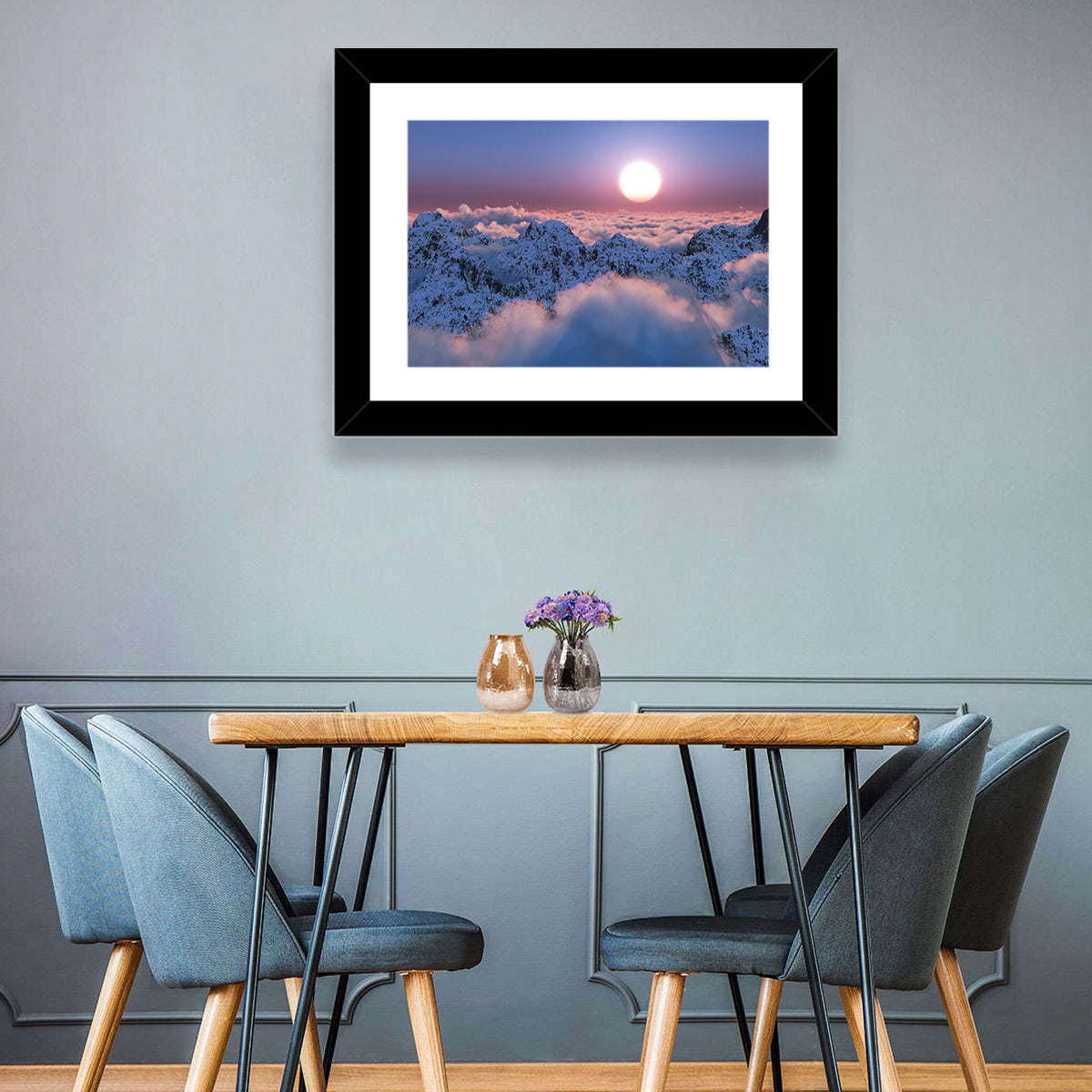 Clouds Sunset Wall Art