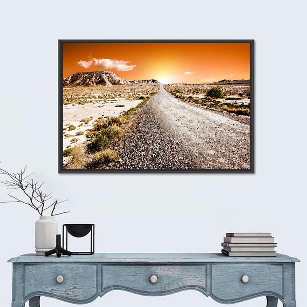 Infinite Desert Road Wall Art