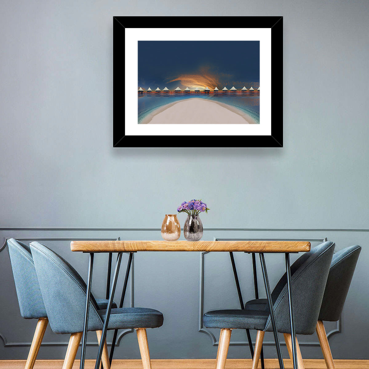 Beach Bungalows Wall Art