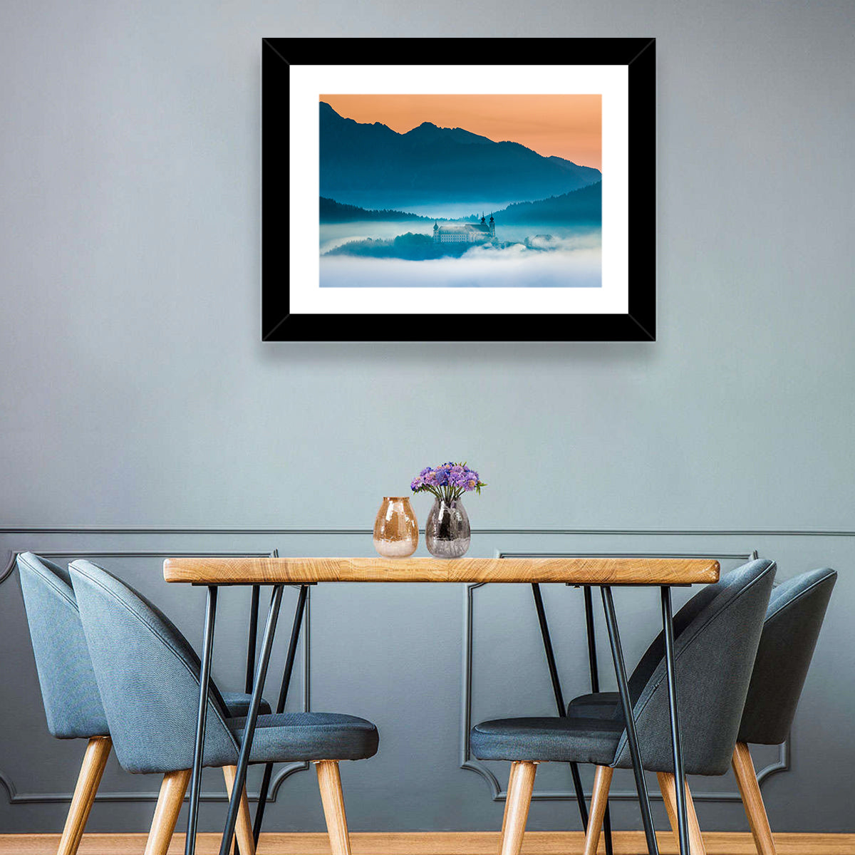 Foggy Mountain Church Wall Art