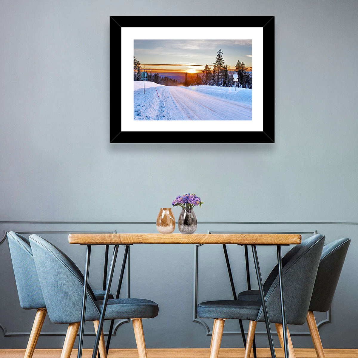Winter Road Wall Art