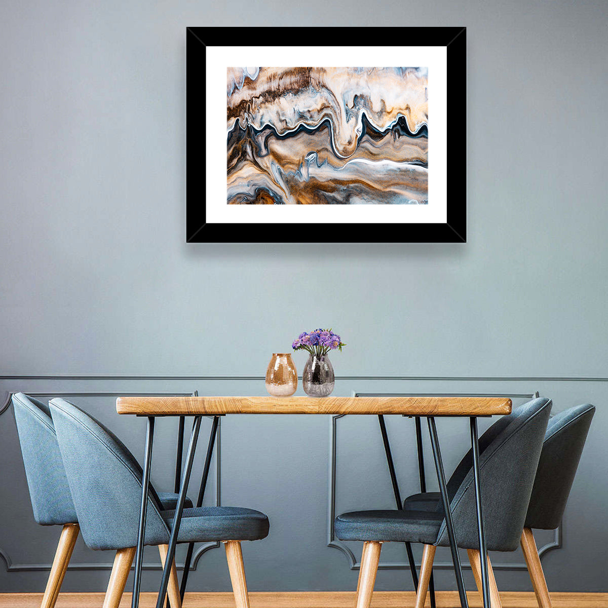 Swirling Flows Abstract Wall Art