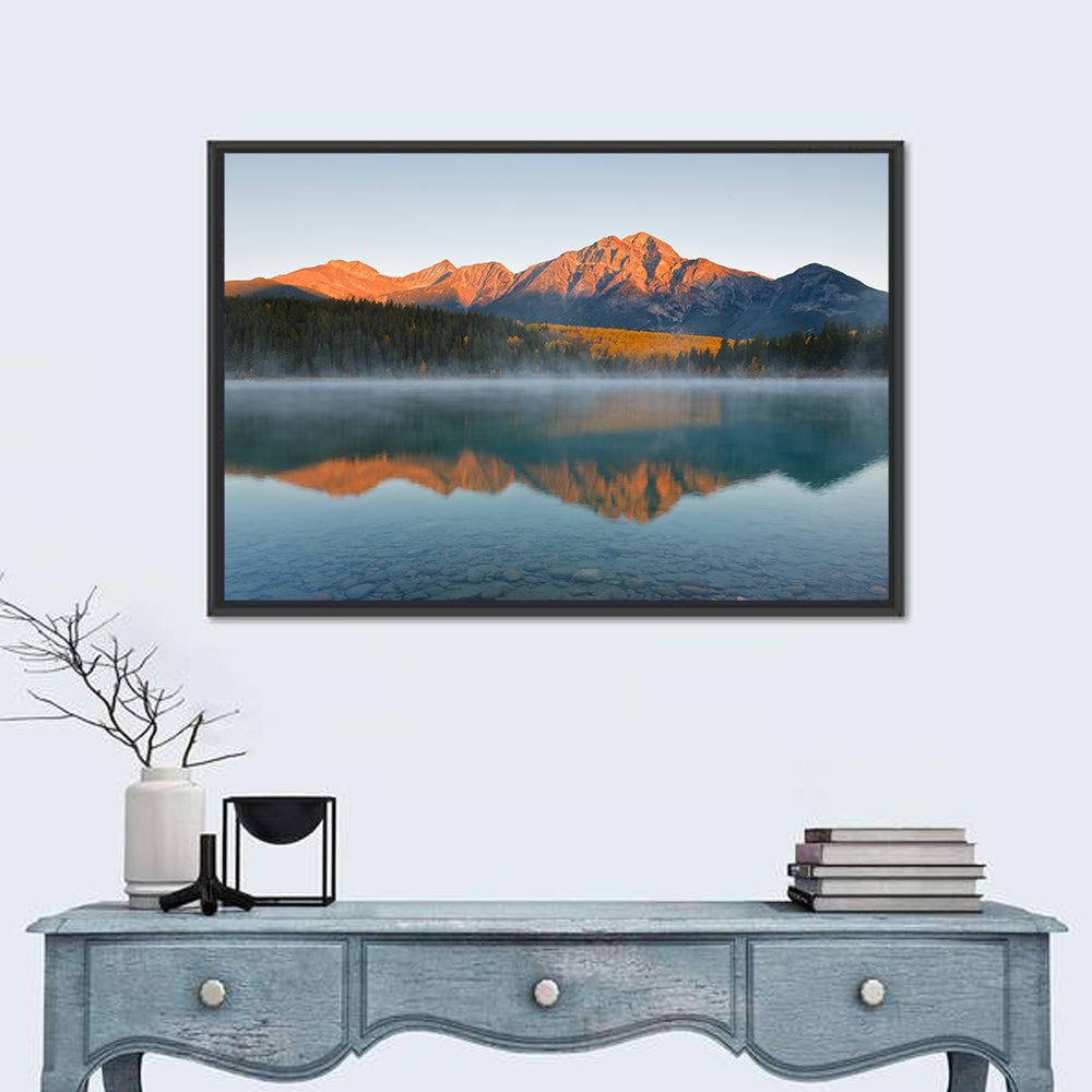 Patricia Lake and Mount Pyramid Wall Art