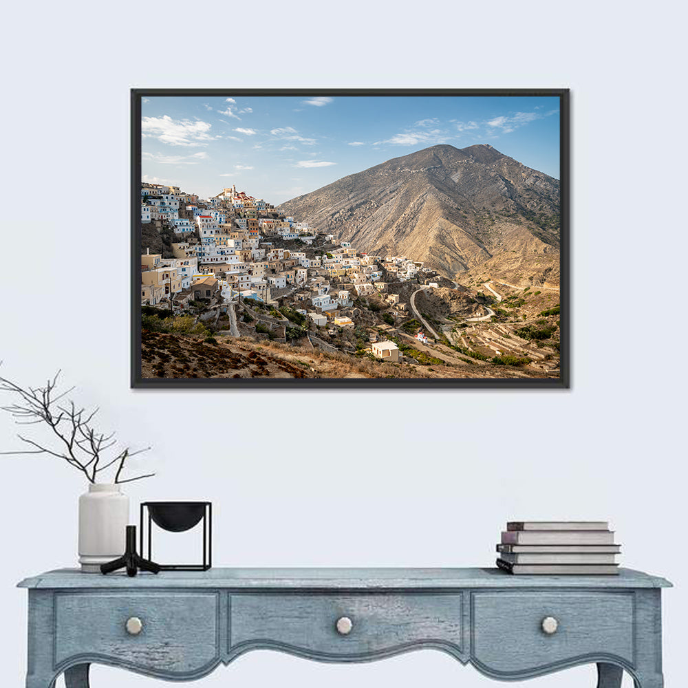 Traditional Greek Village Wall Art