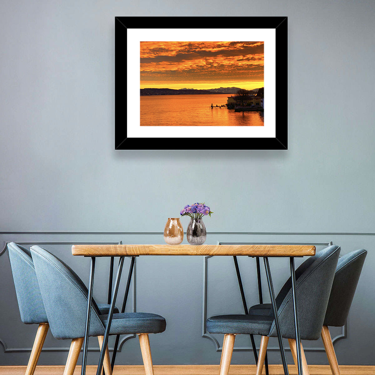 Lake Zurich Sunset Wall Art