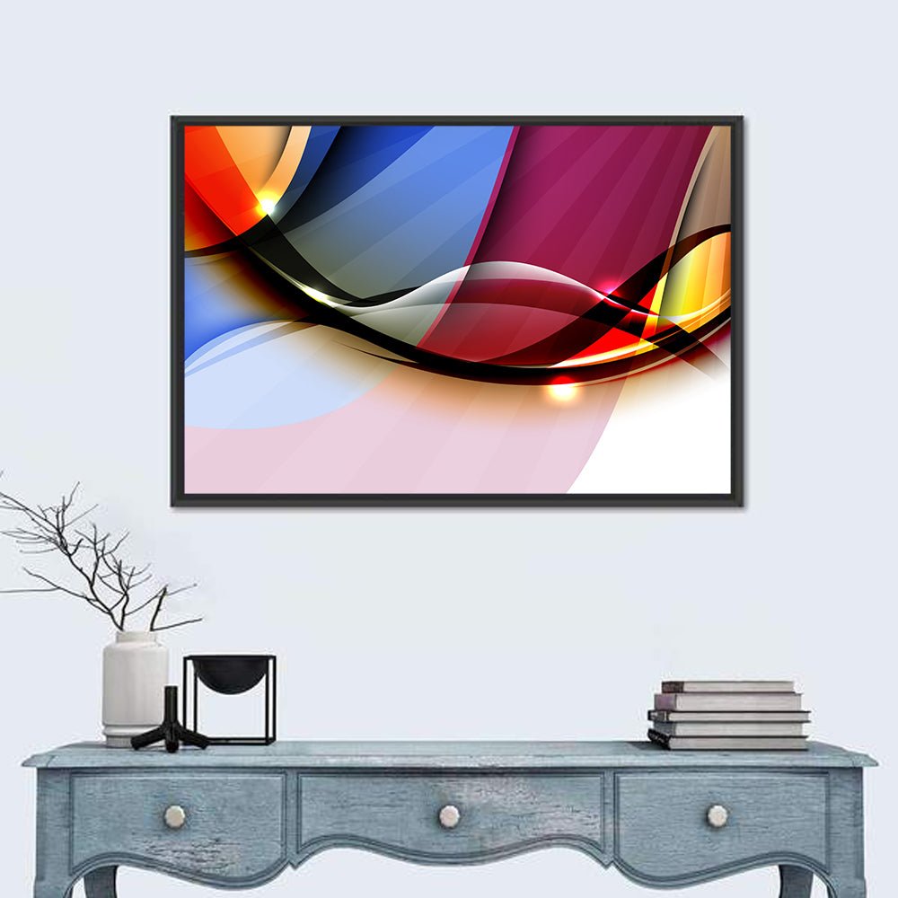 Colorful Wave Abstract Wall Art