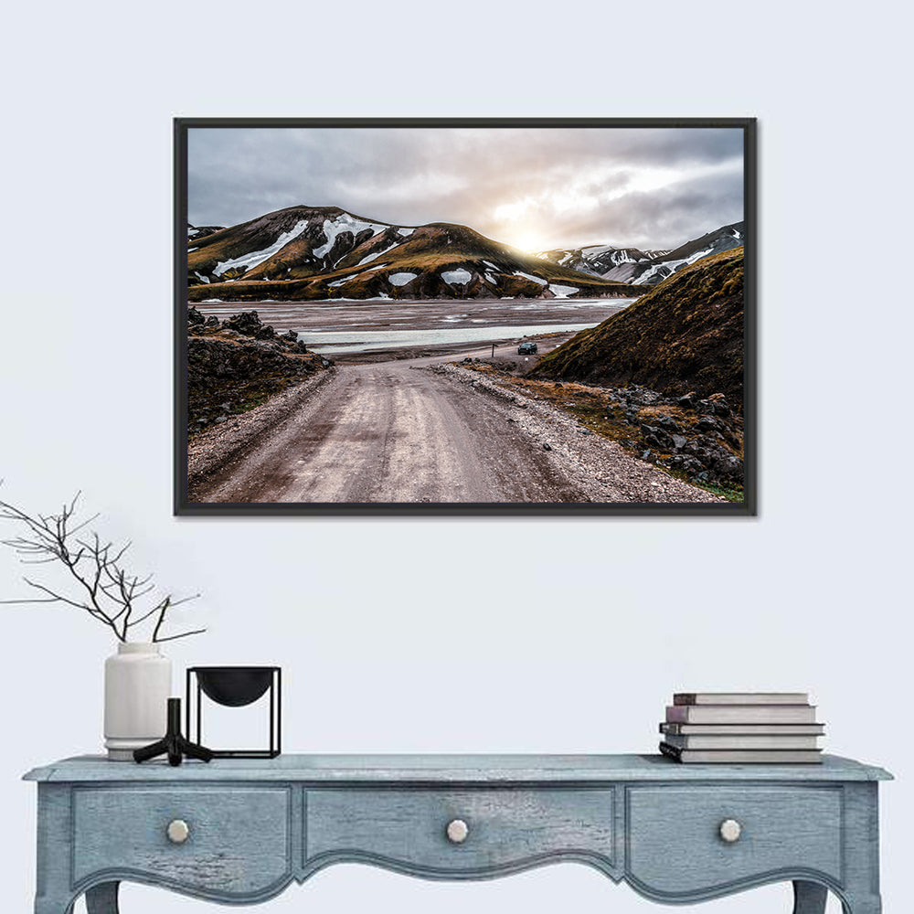 Landmanalaugar Dust Road Wall Art