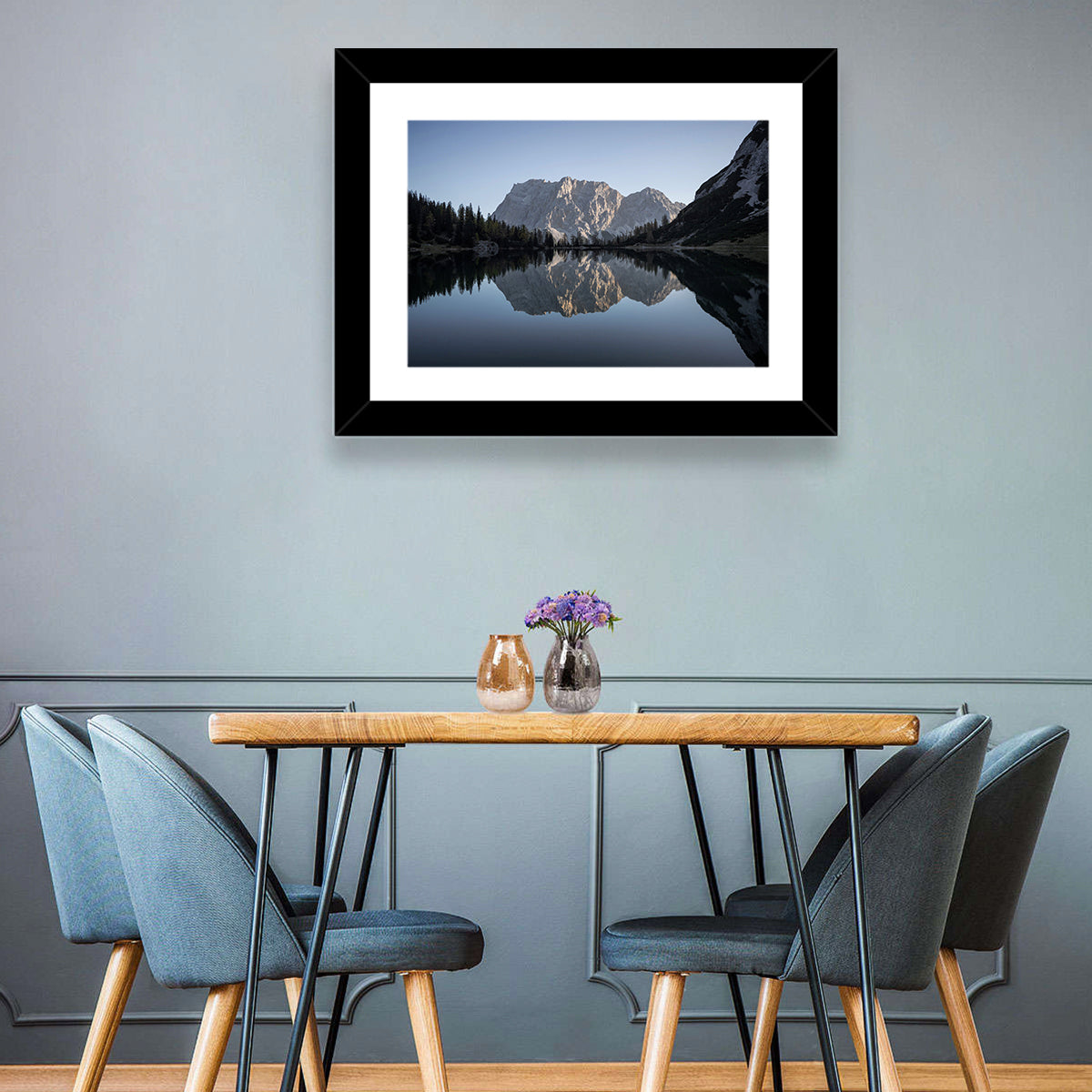 Mount Zugspitze from Lake Seebensee Wall Art