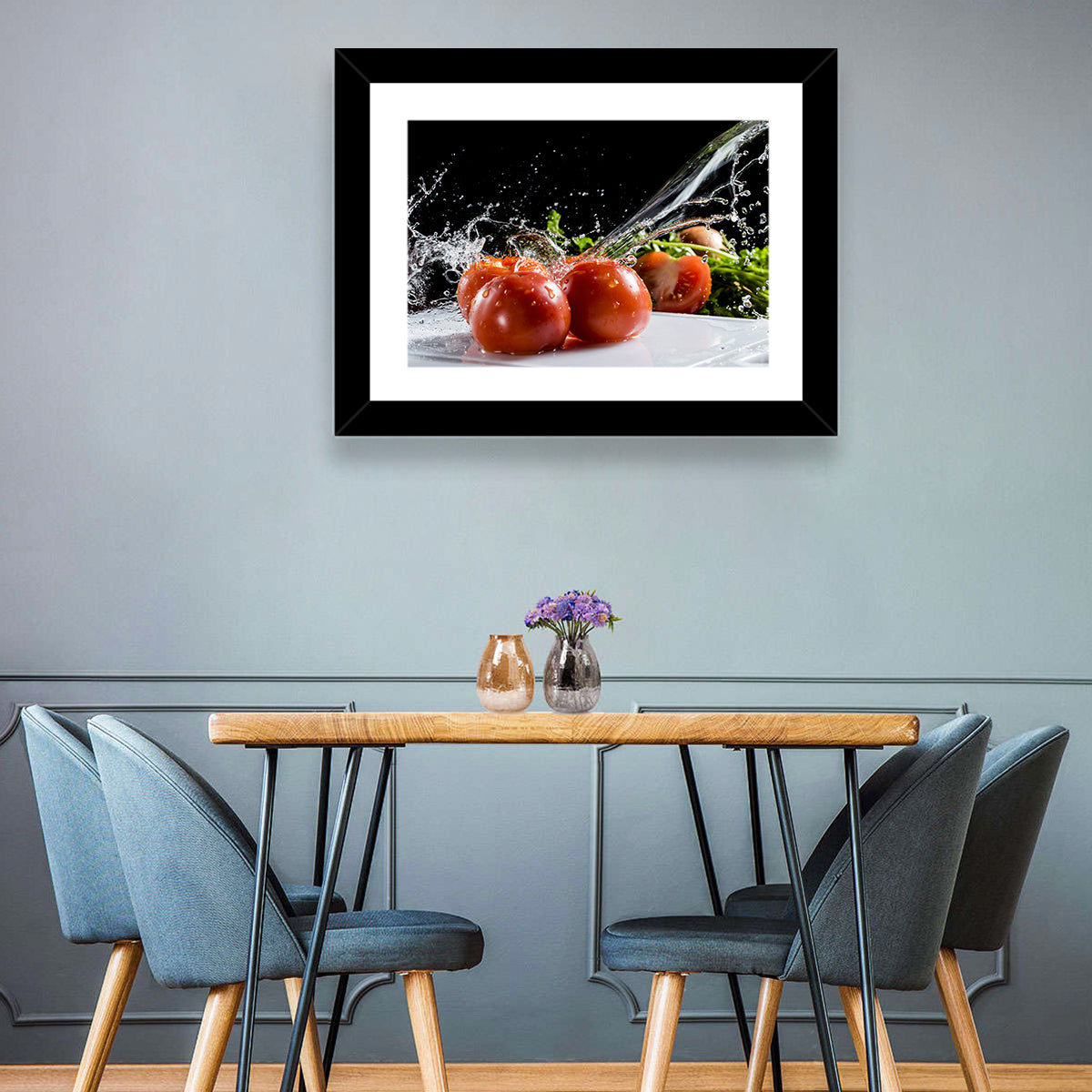 Water Splash & Tomatoes Wall Art