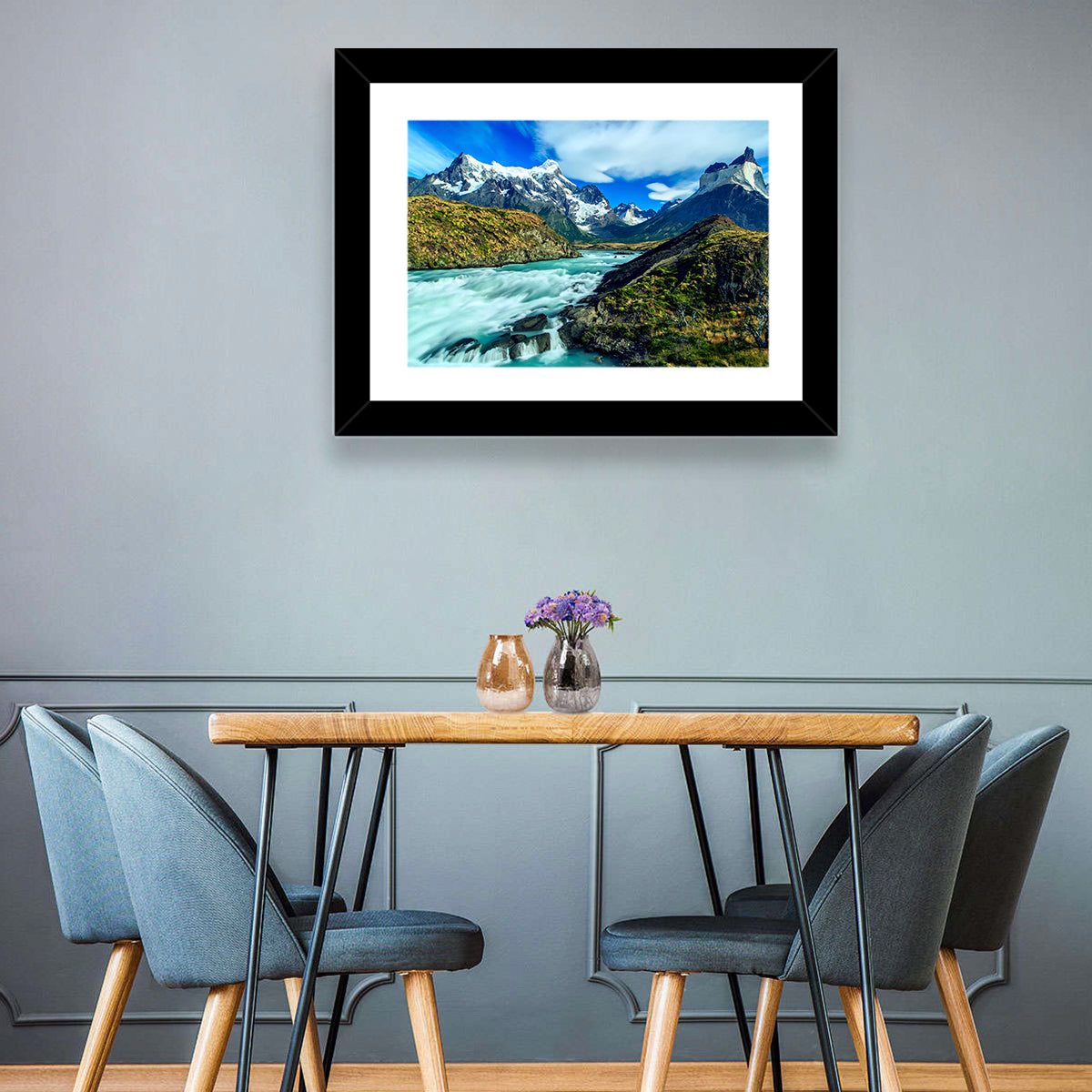 Mountains Stream Wall Art