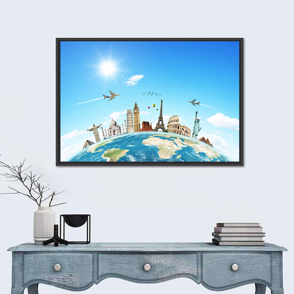 Travel The World Concept Wall Art