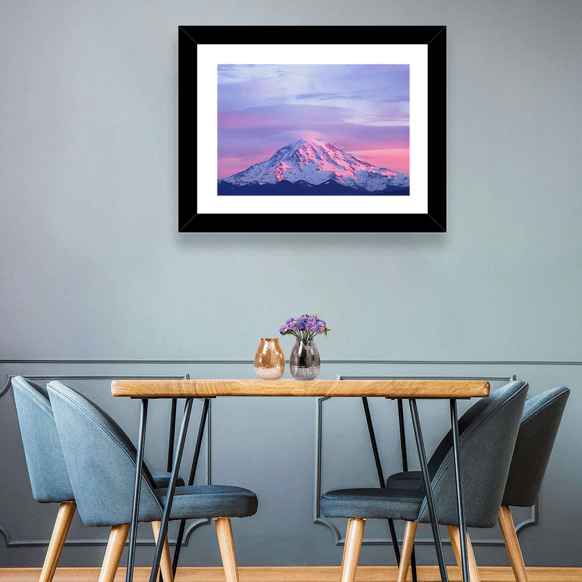 Mount Rainier Sunset Wall Art