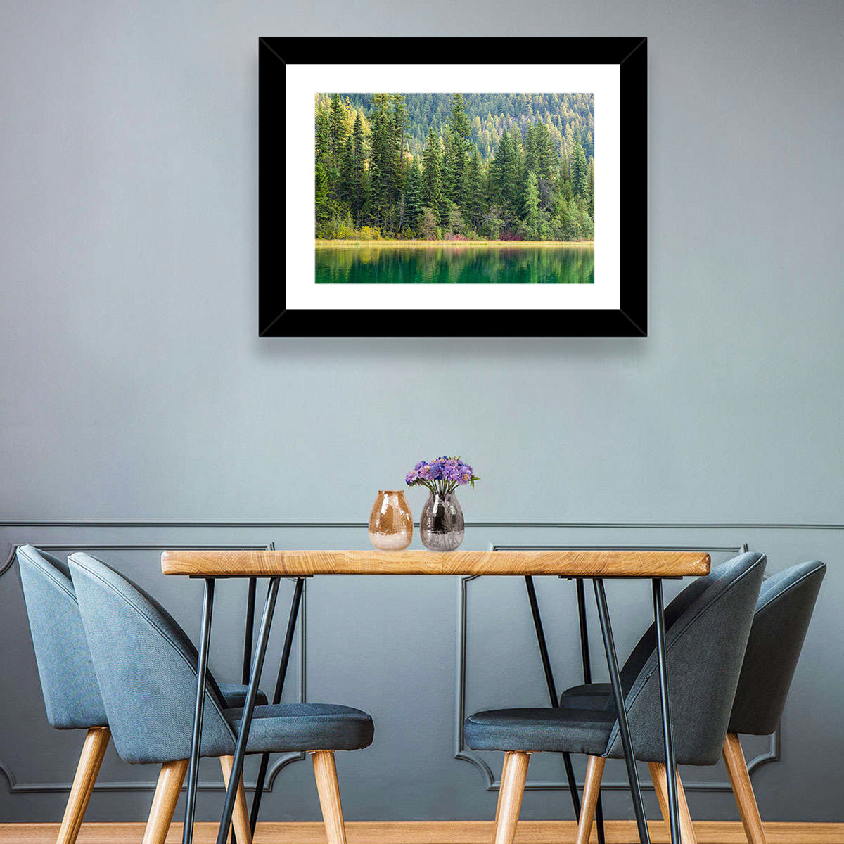 Tranquil Forest Lake Wall Art