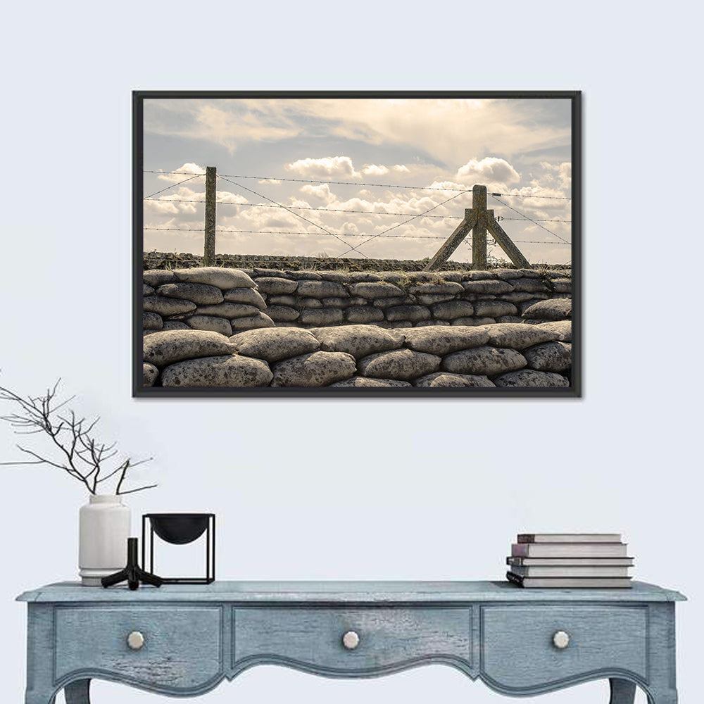 WWI Trenches Sandbags Wall Art