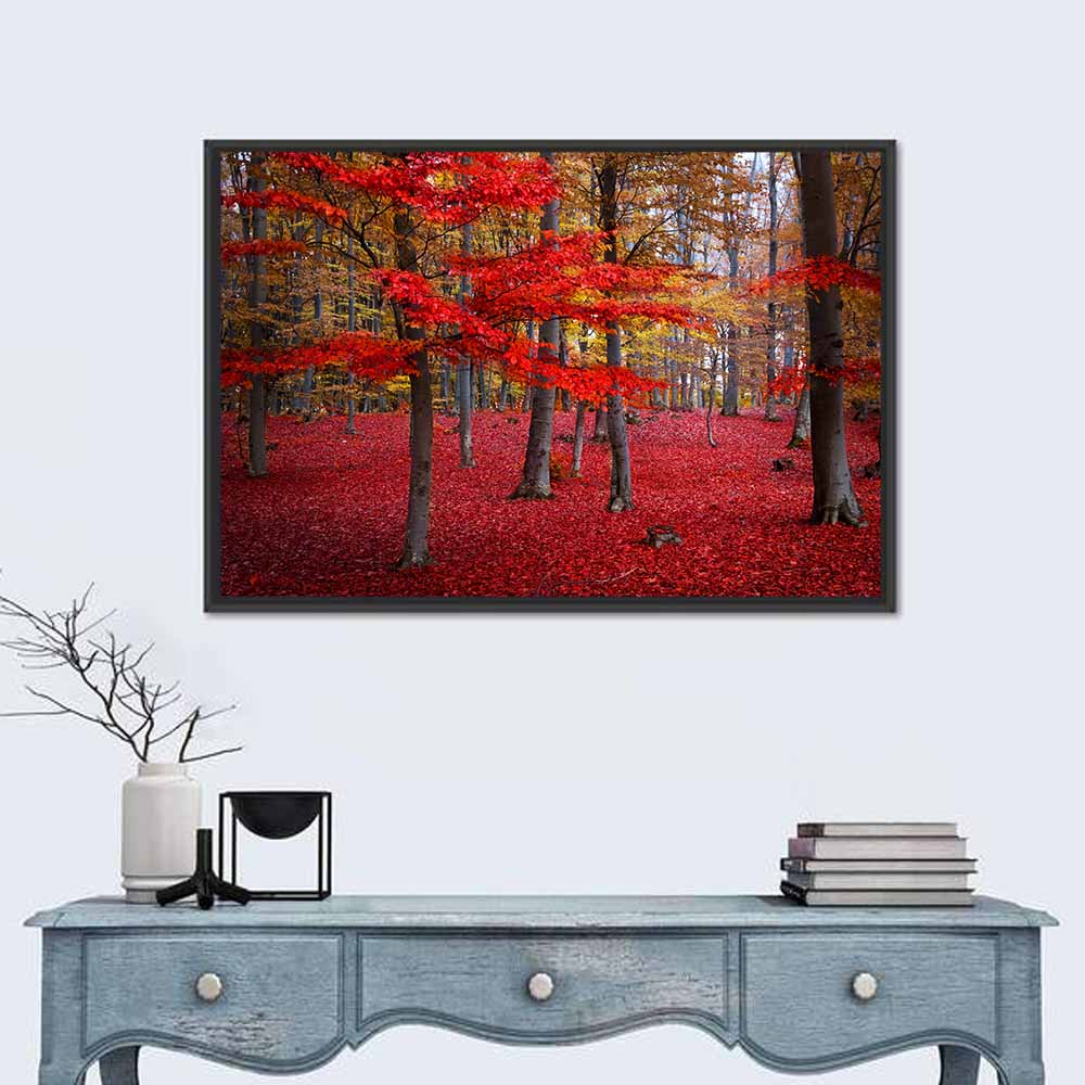 Red Trees Wall Art