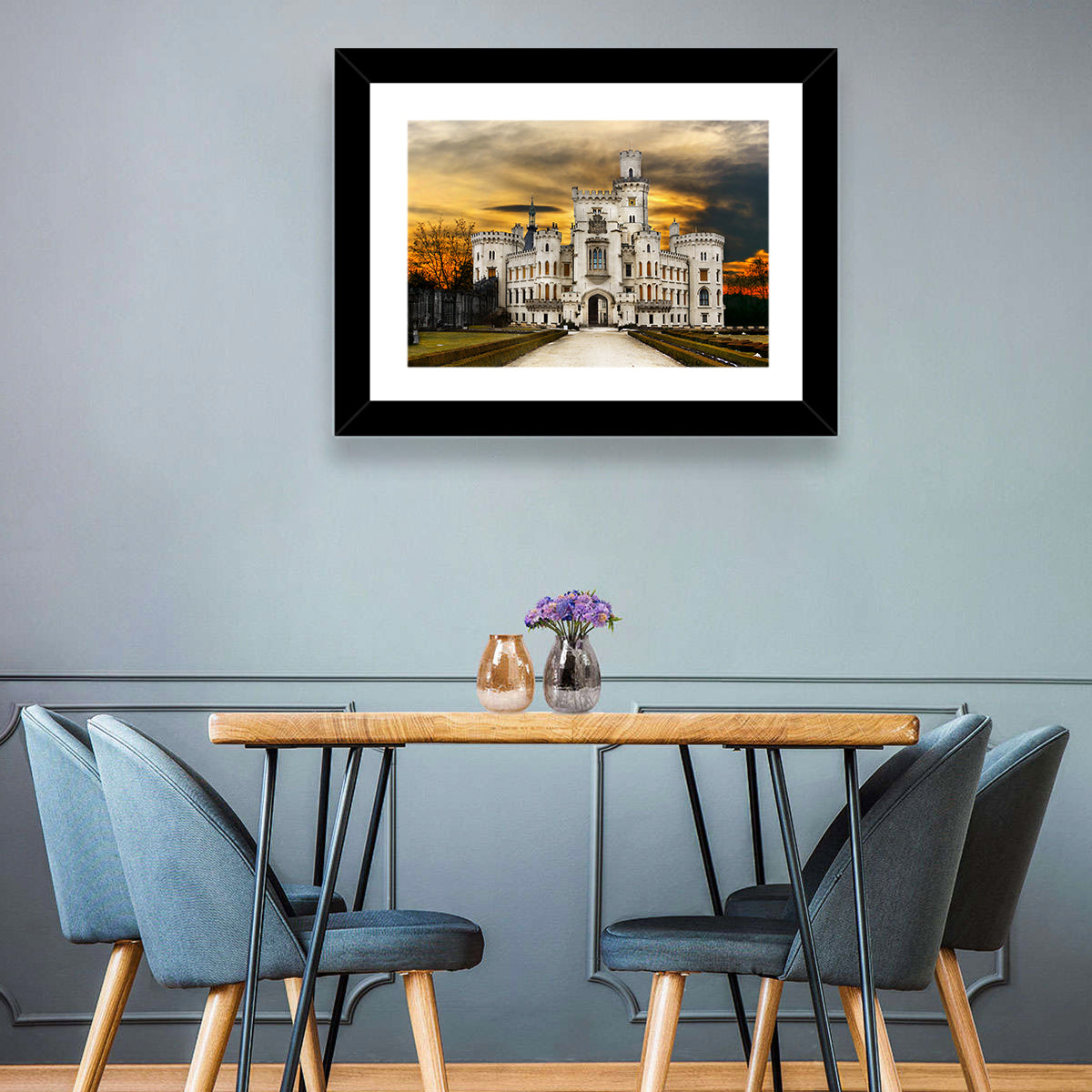 Hluboka White Castle Wall Art