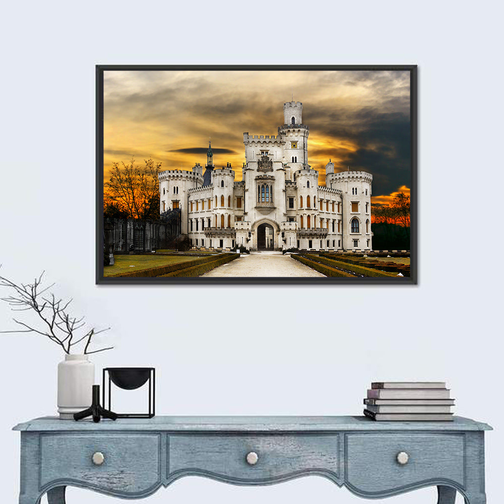 Hluboka White Castle Wall Art