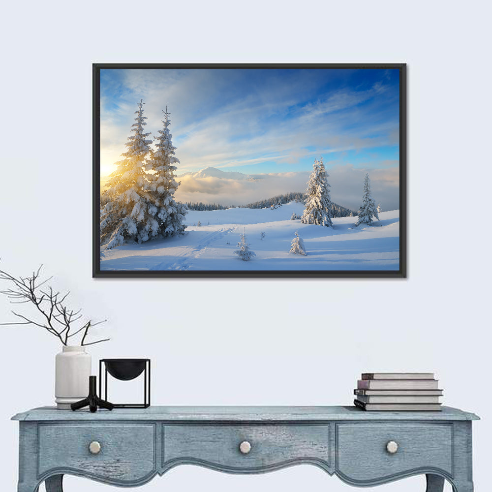 Carpathians Winter Mountains Wall Art