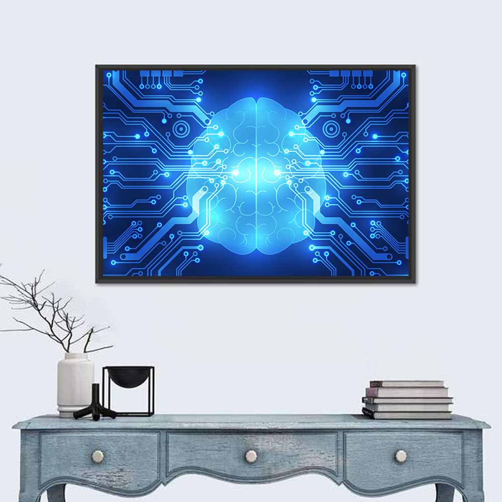 Digital Brain Concept Wall Art