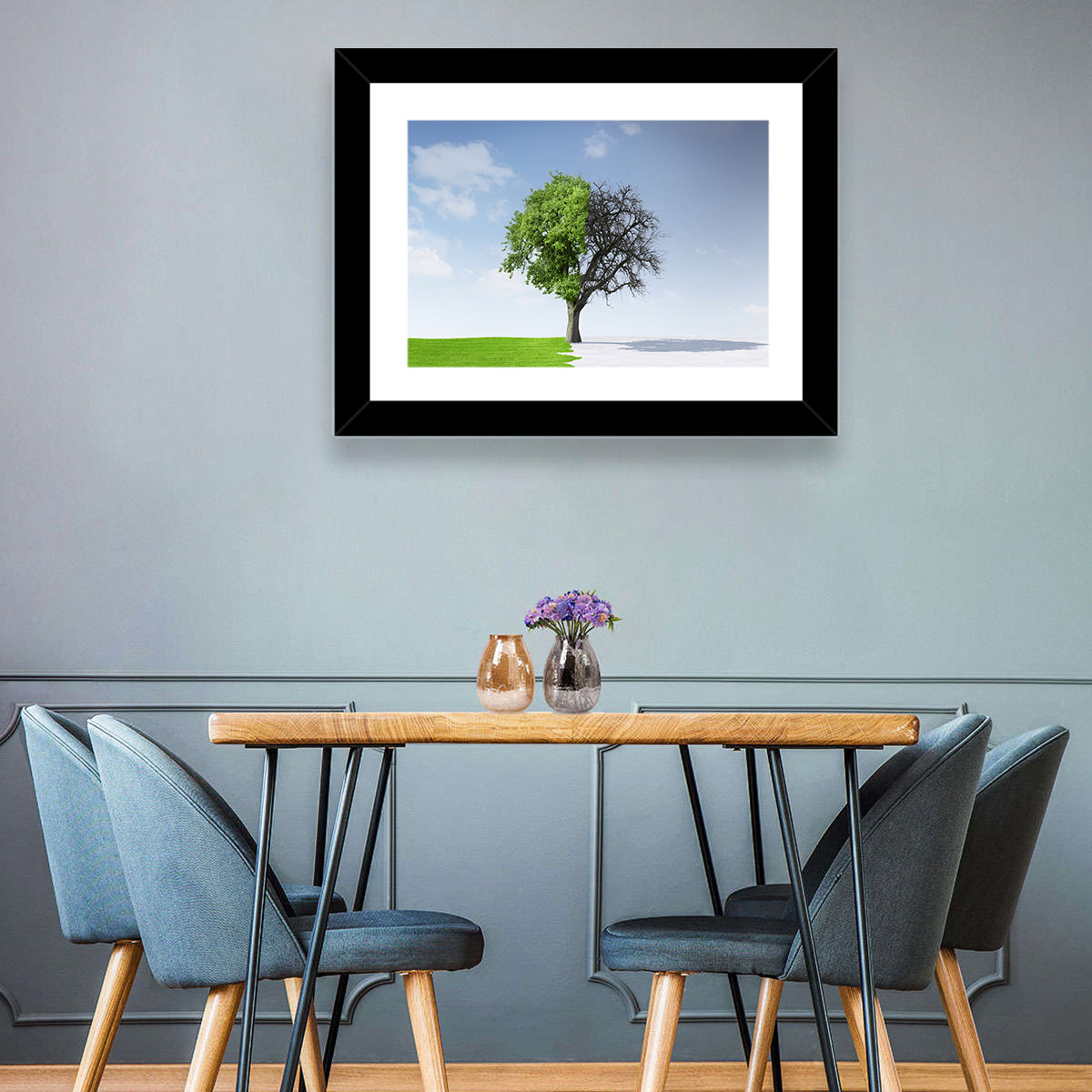 Summer & Winter Tree Wall Art