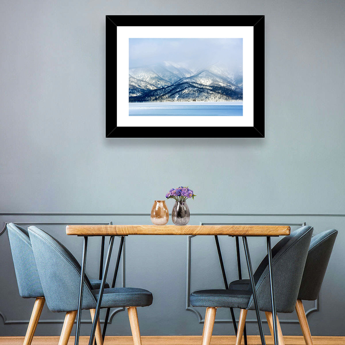 Mountainous Lake Kussharo Wall Art