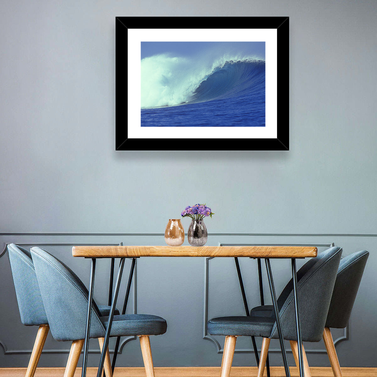 Blue Ocean Wave Wall Art