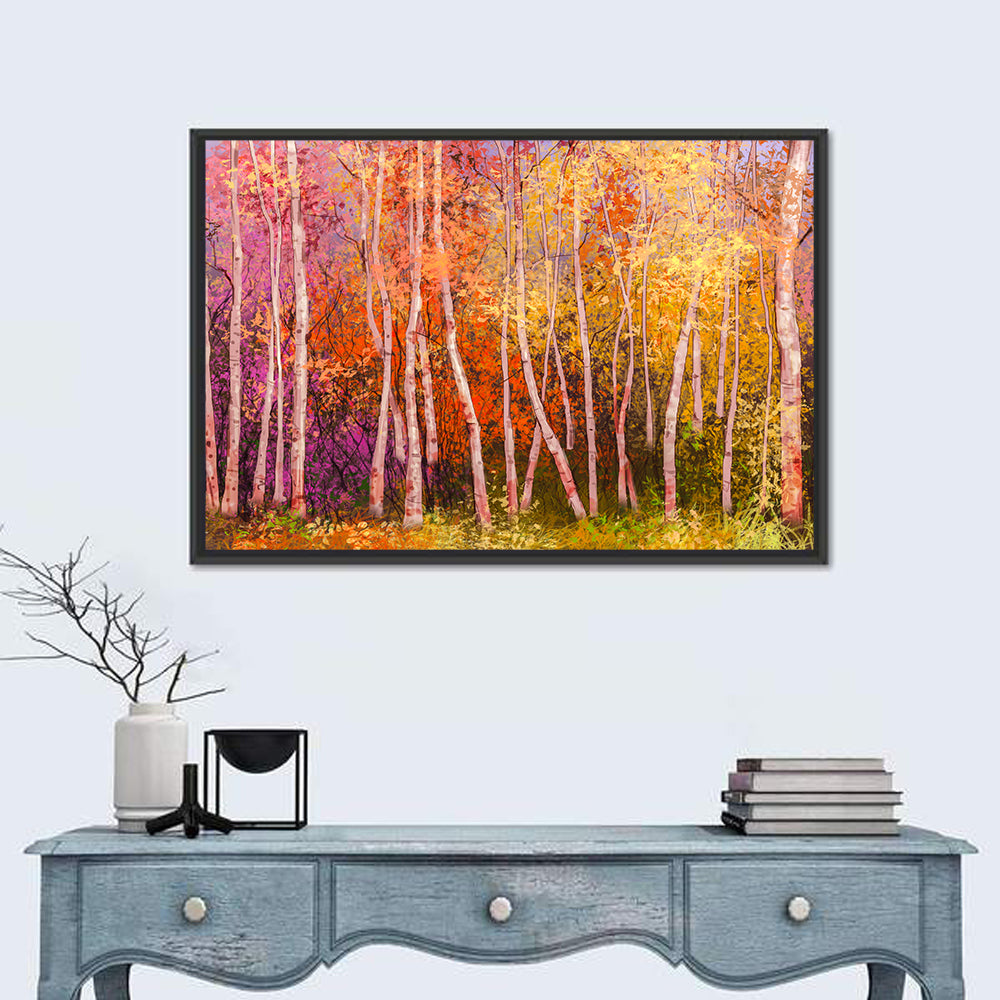Colorful Autumn Trees Wall Art