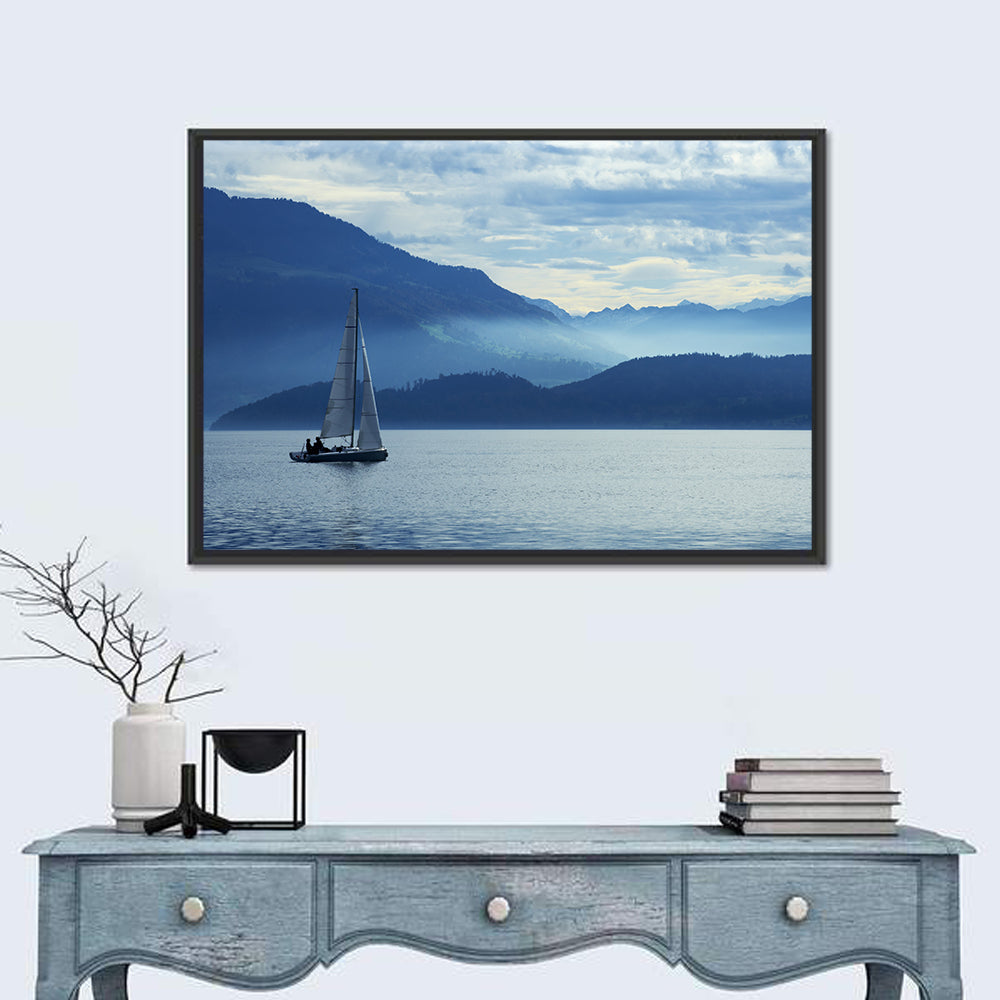 Lake Zug Sailing Wall Art