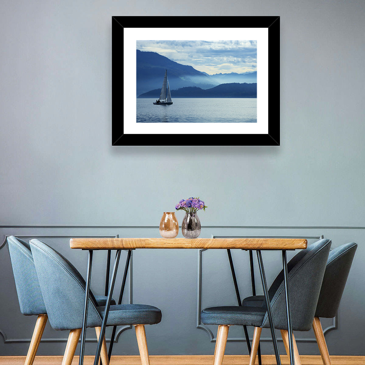 Lake Zug Sailing Wall Art