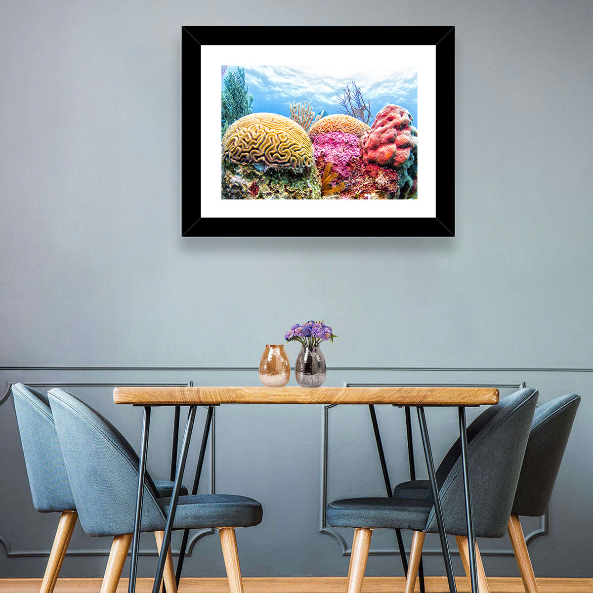 Vibrant Coral Reef Wall Art
