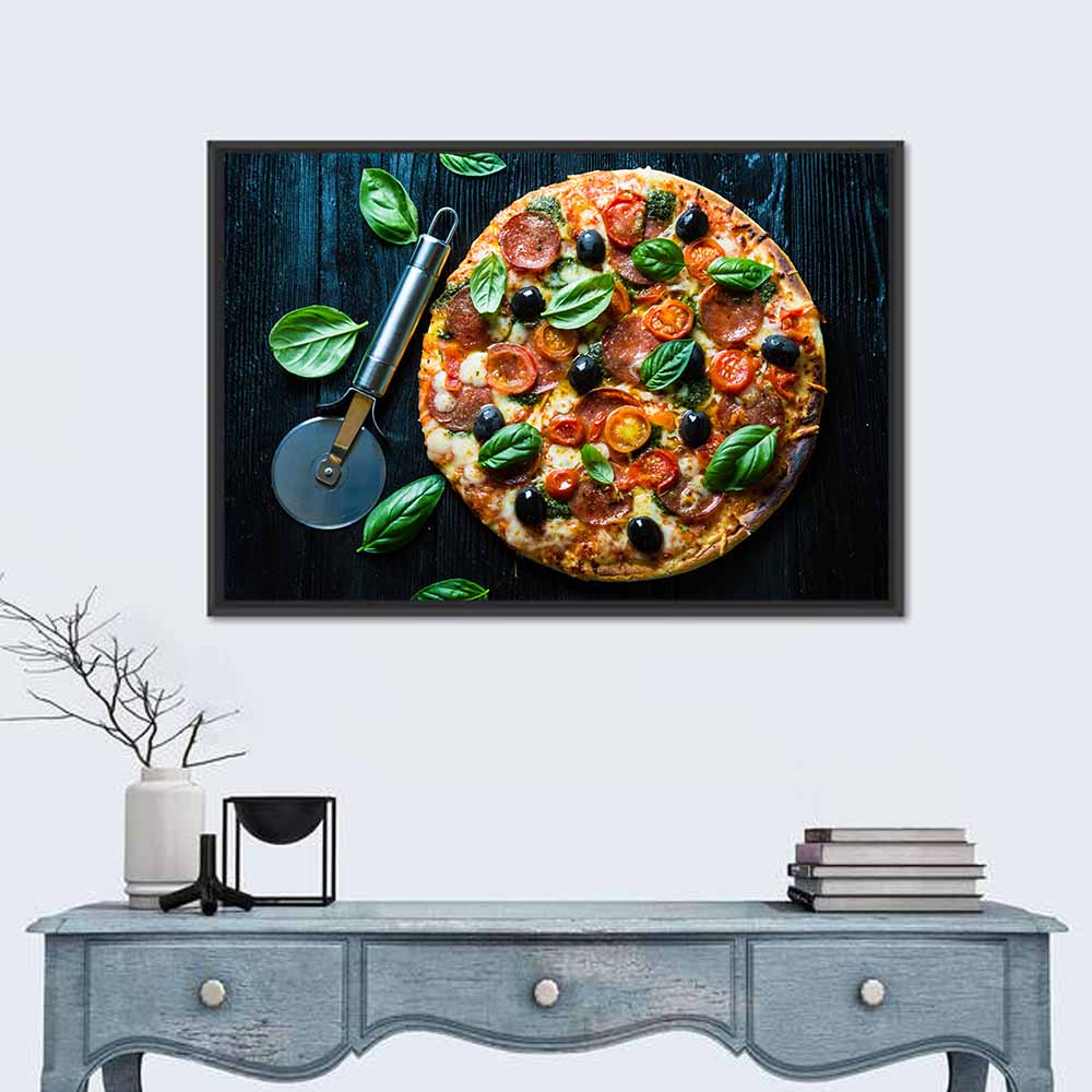 Pizza Closeup Wall Art