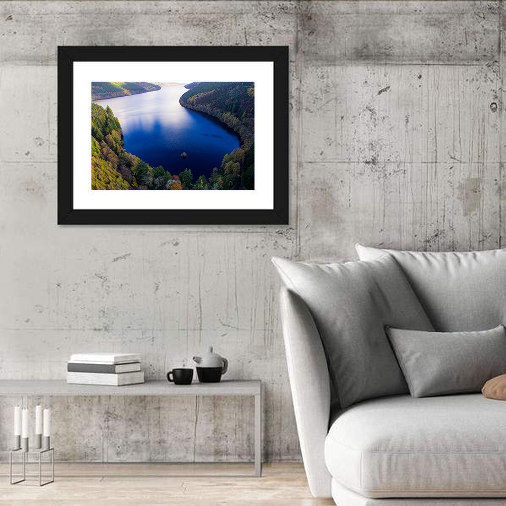 Lake Vyrnwy Aerial Wall Art