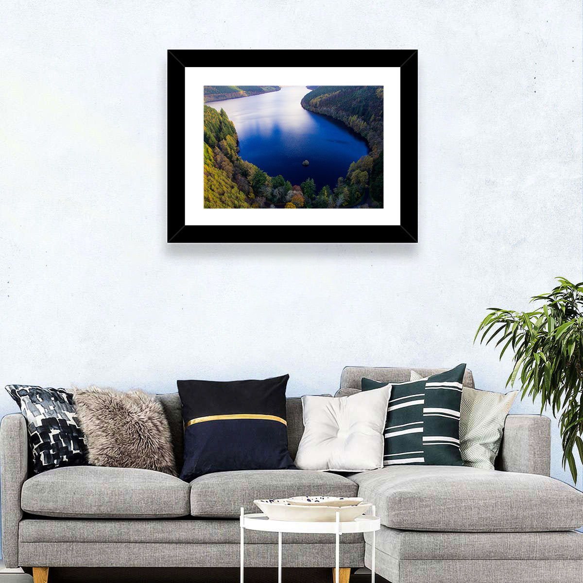 Lake Vyrnwy Aerial Wall Art