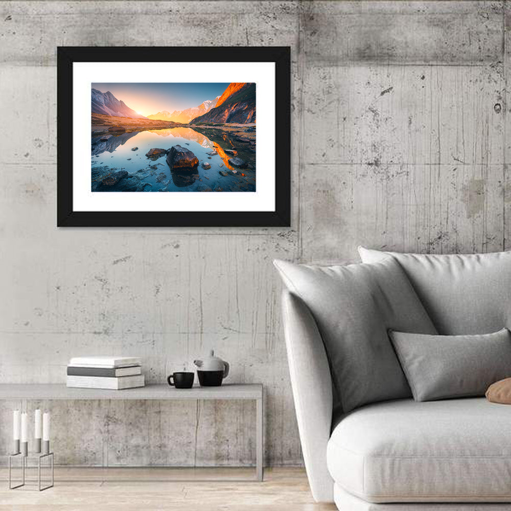 Himalayan Mountains Lake Wall Art