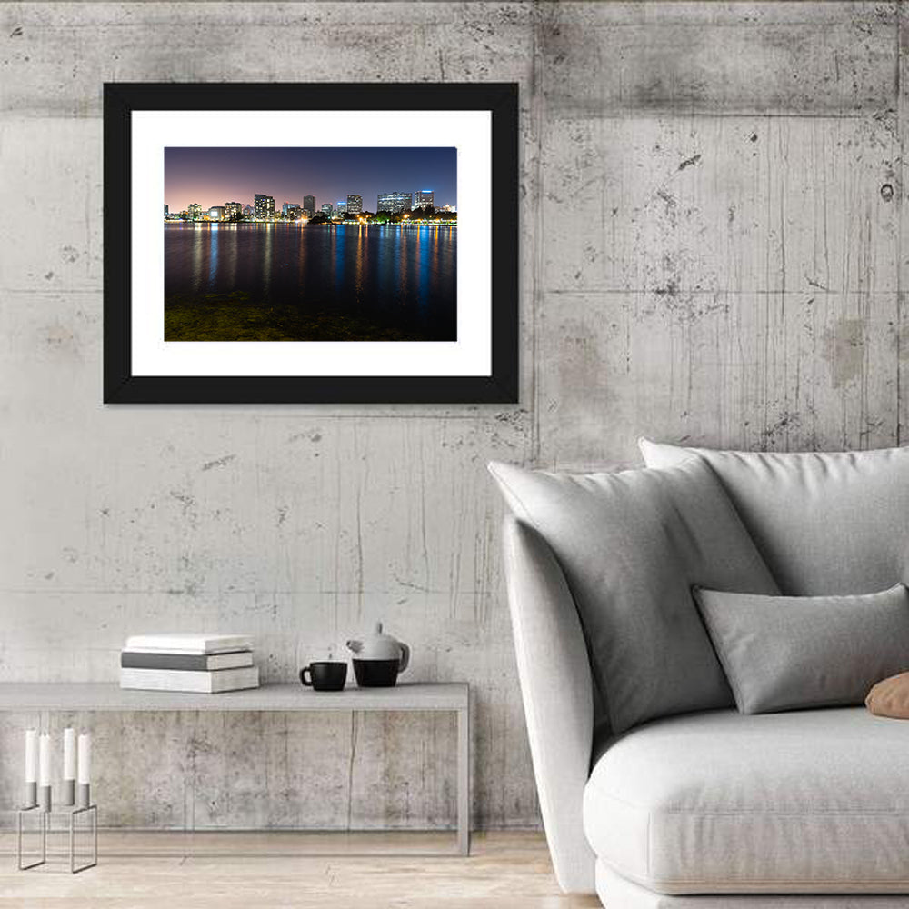 Oakland Skyline from Lake Merritt Wall Art