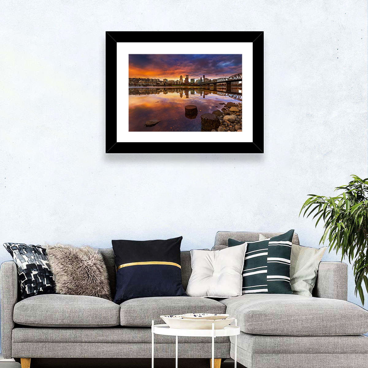Portland Downtown Skyline Wall Art