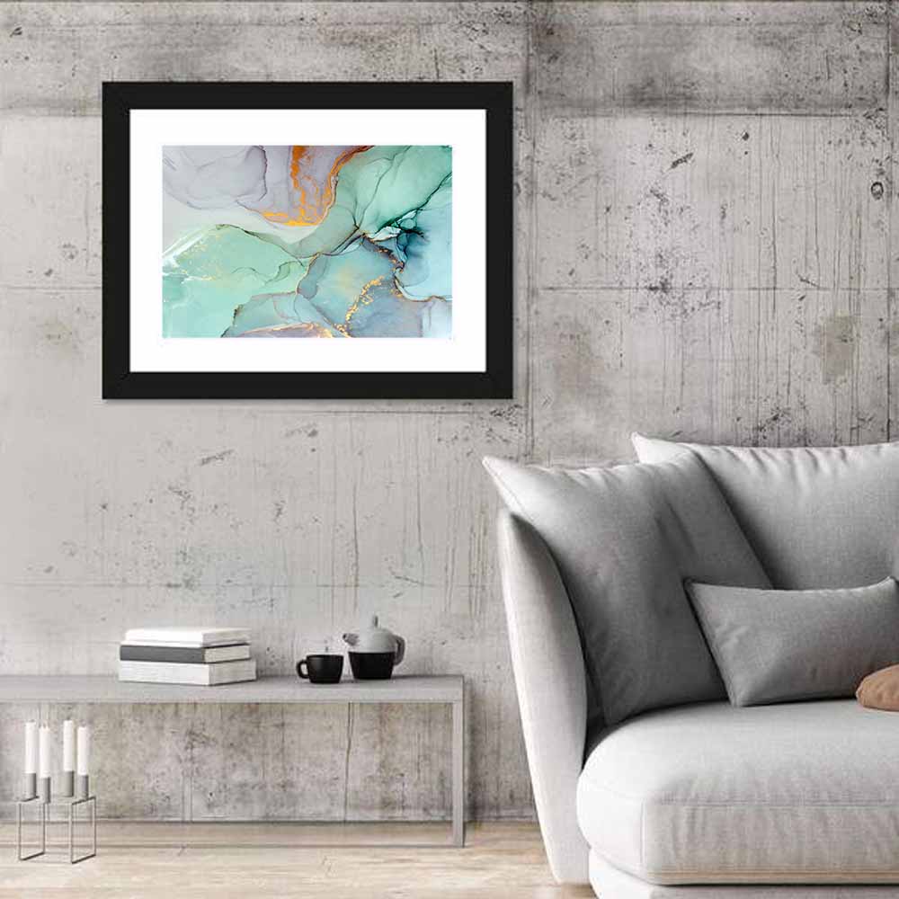 Digital Geometric Abstract Wall Art