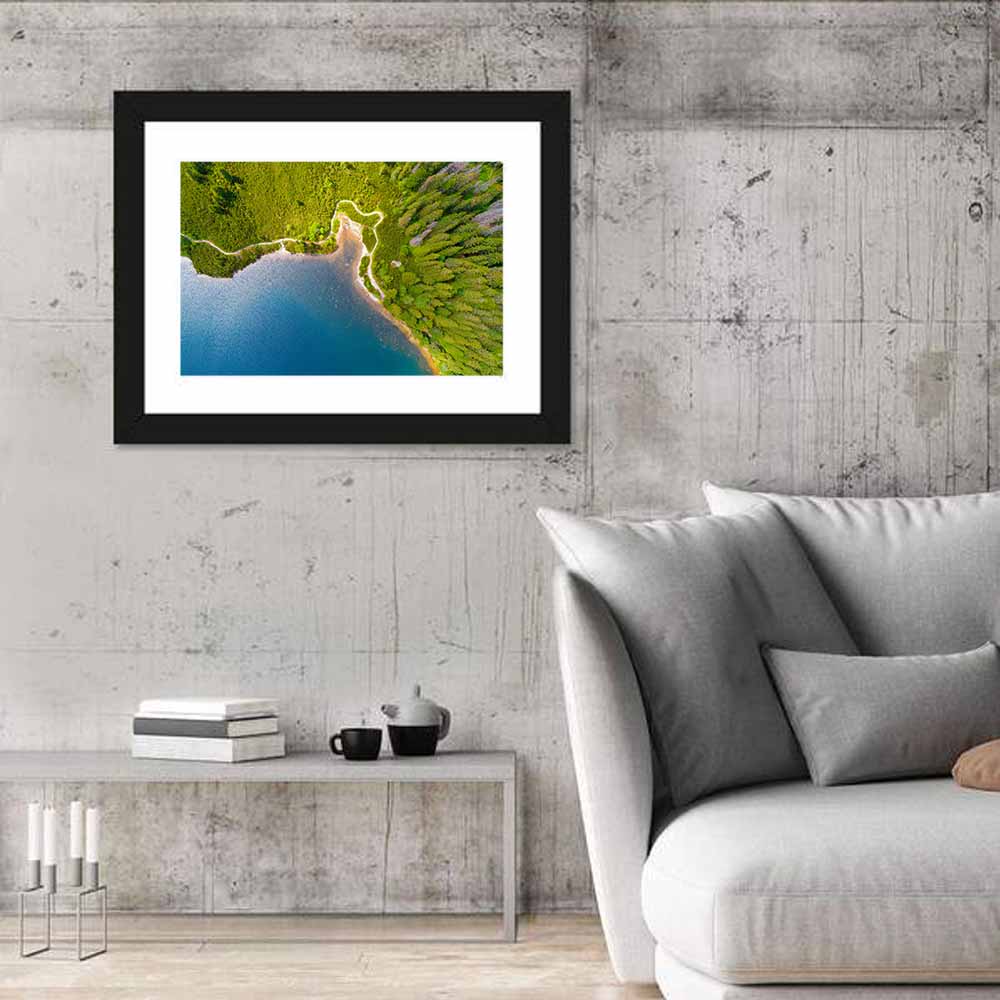 Tatra Mountains Lake Aerial Wall Art