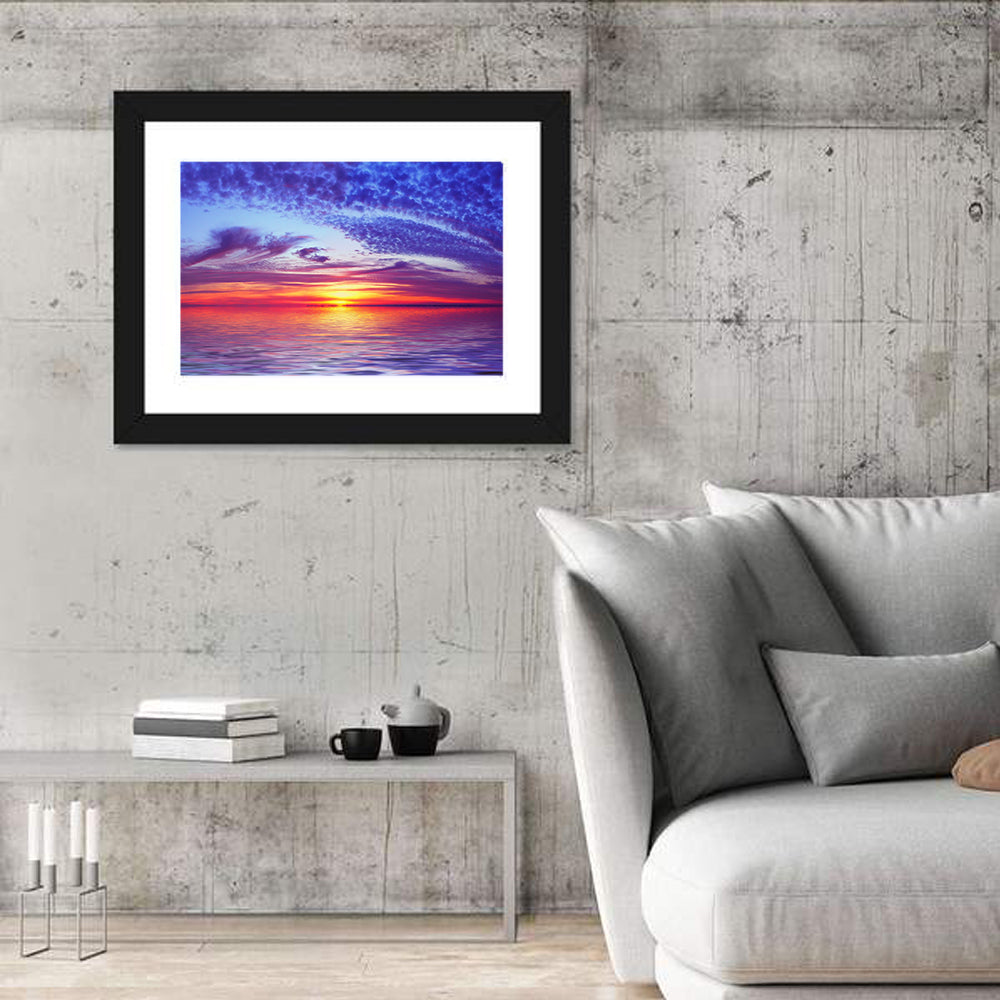 Bay Beach Sunset Wall Art