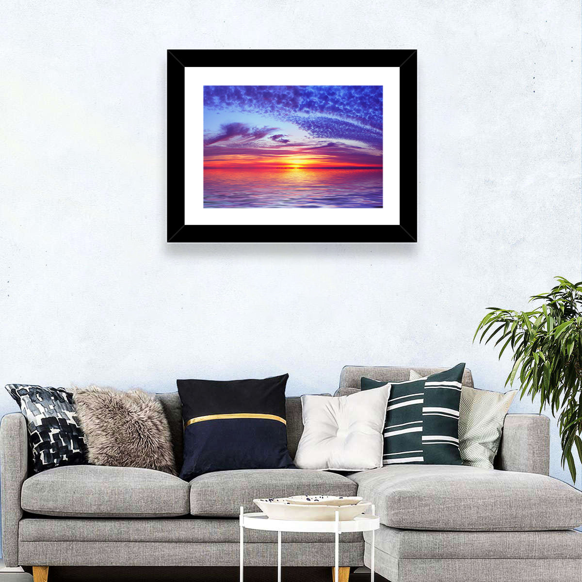 Bay Beach Sunset Wall Art