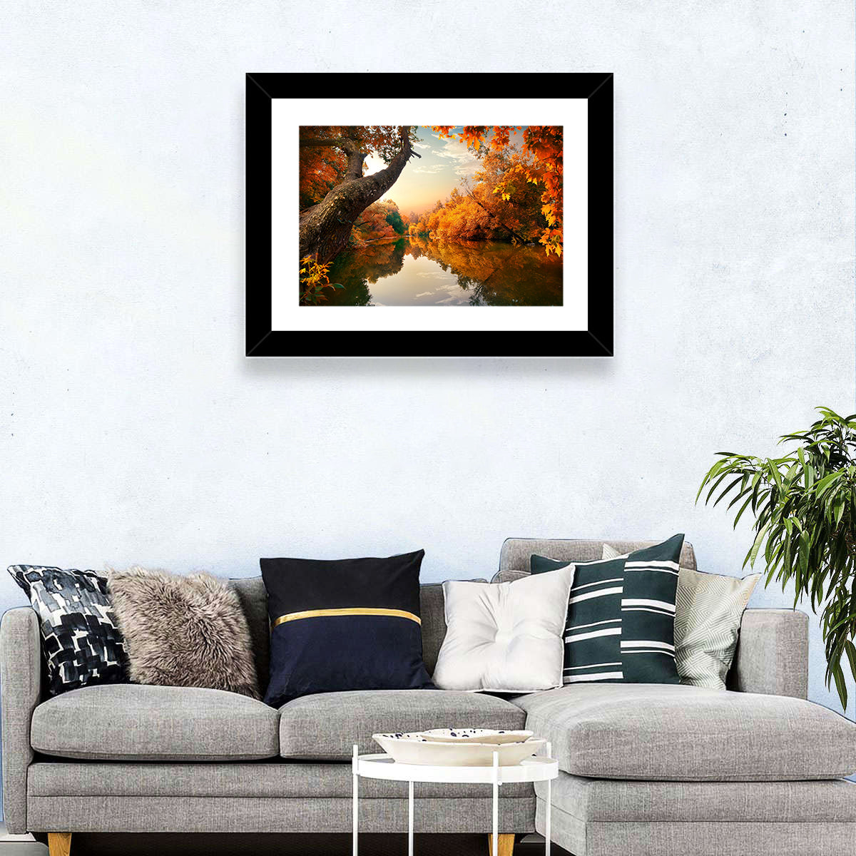Calm Autumn River Wall Art