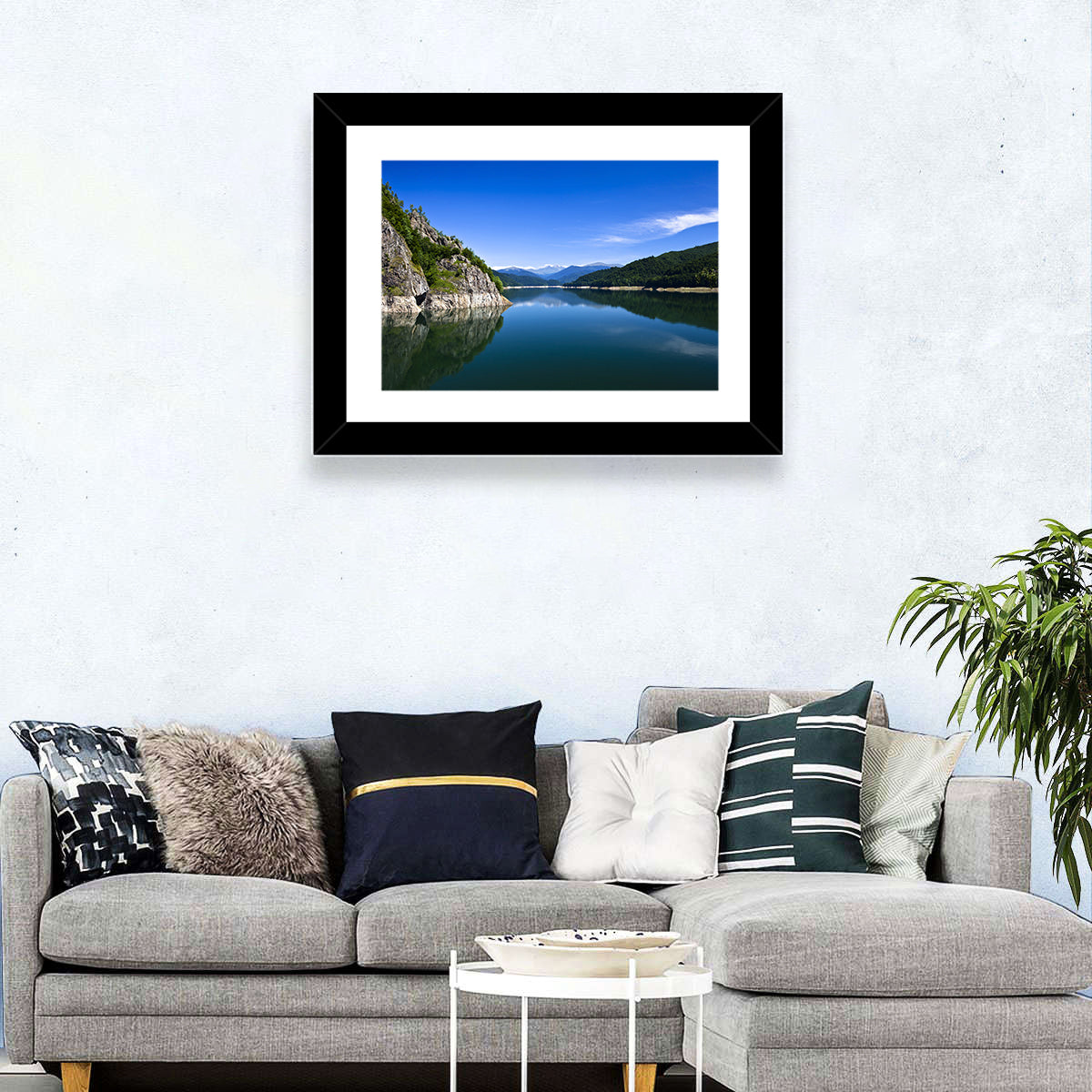 Calm Mountains Lake Wall Art