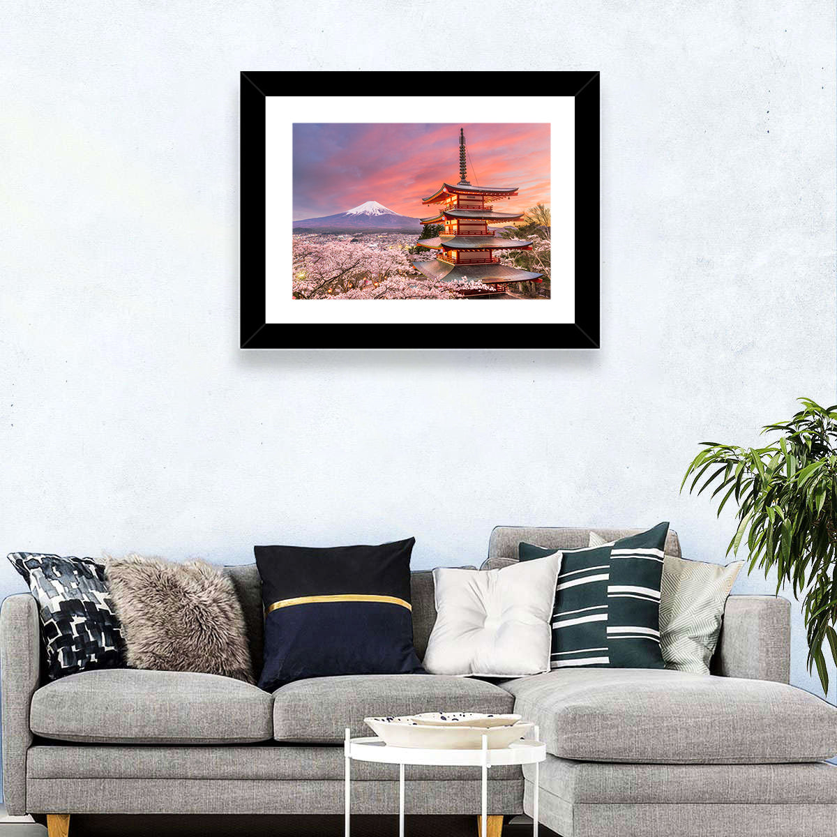 Mount Fuji & Pagoda Wall Art